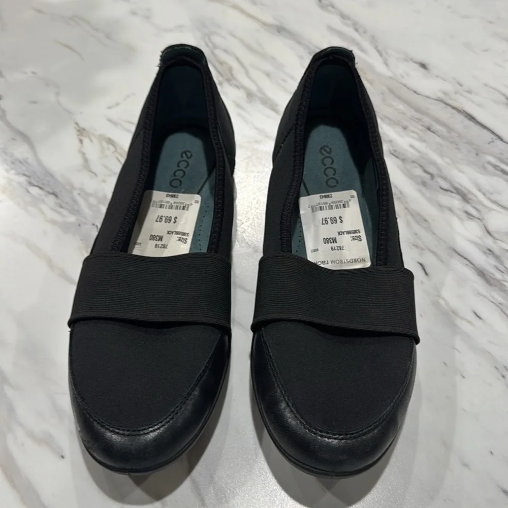 Ecco Women’s Bluma Band Slip On Shoes Comfort Flats Black Size‎ 38 (US 7/7.5)